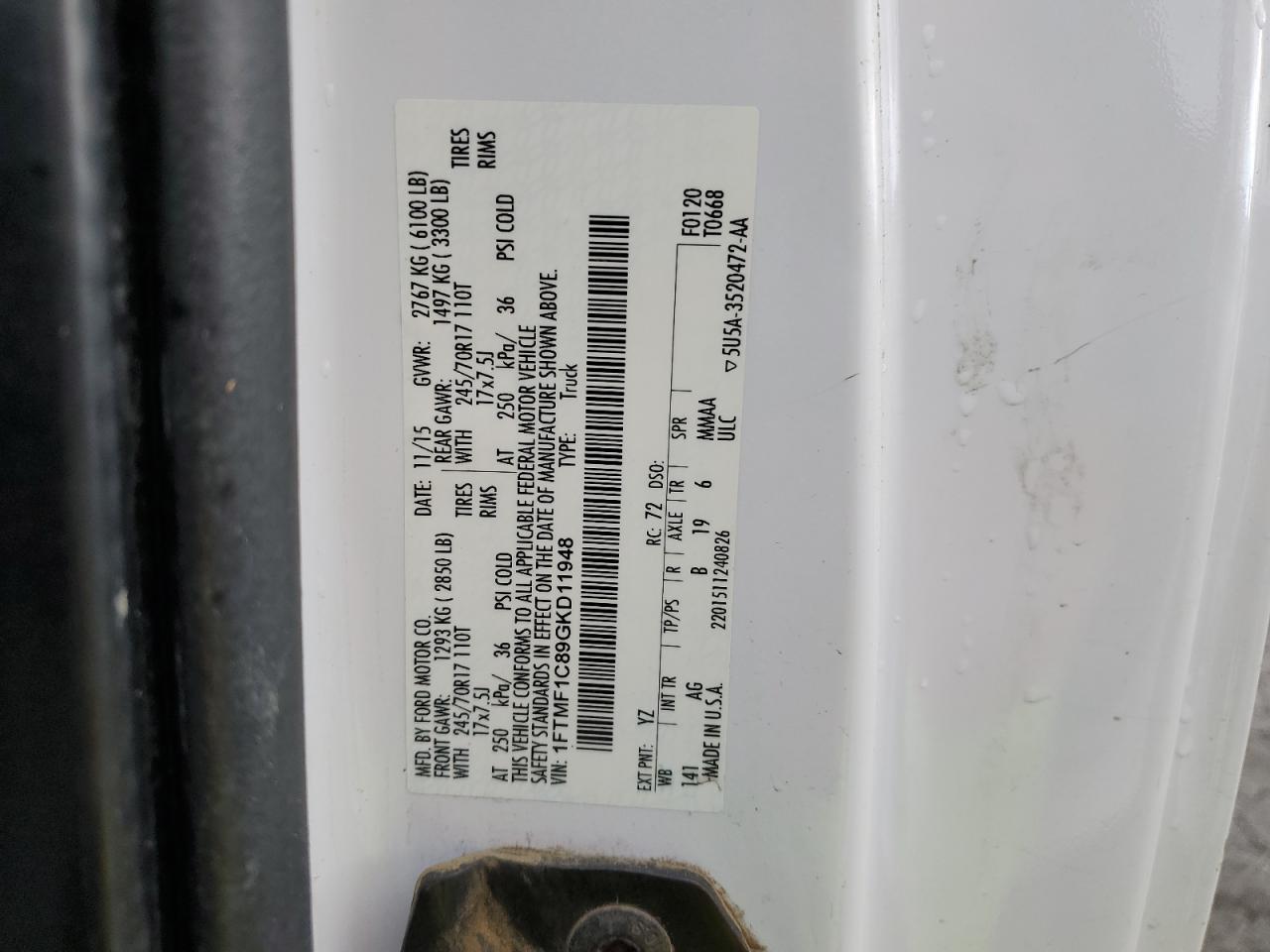 2016 FORD F-150