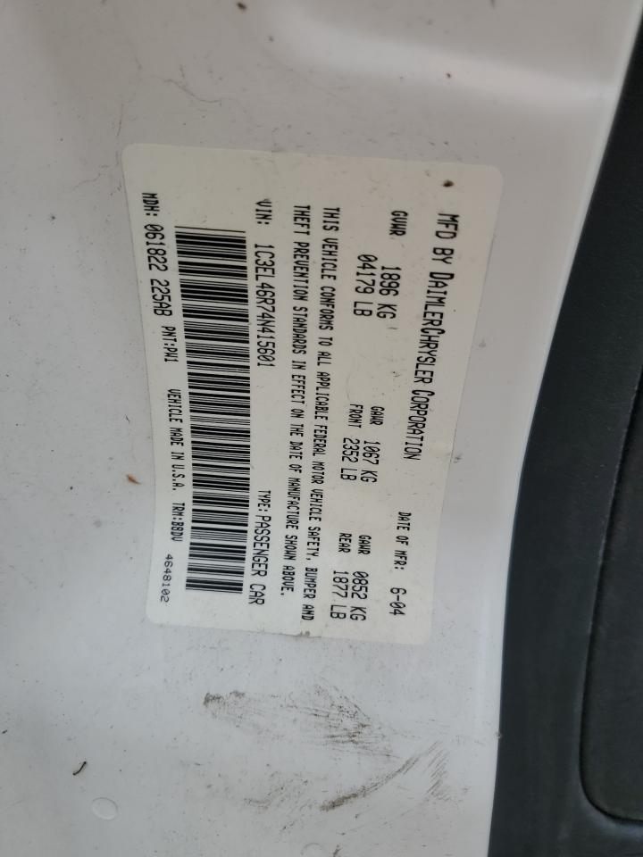 2004 CHRYSLER Sebring