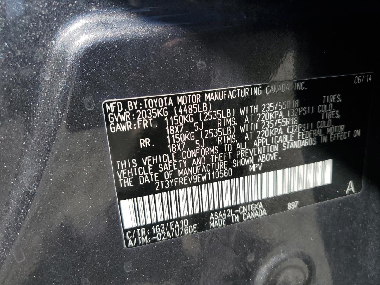 2014 TOYOTA RAV4