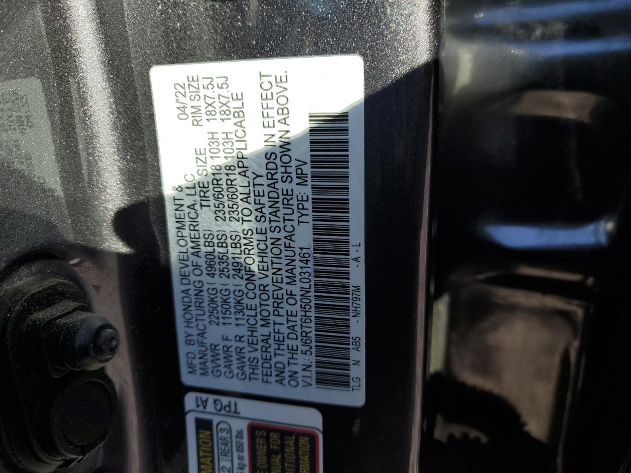 2022 HONDA CR-V