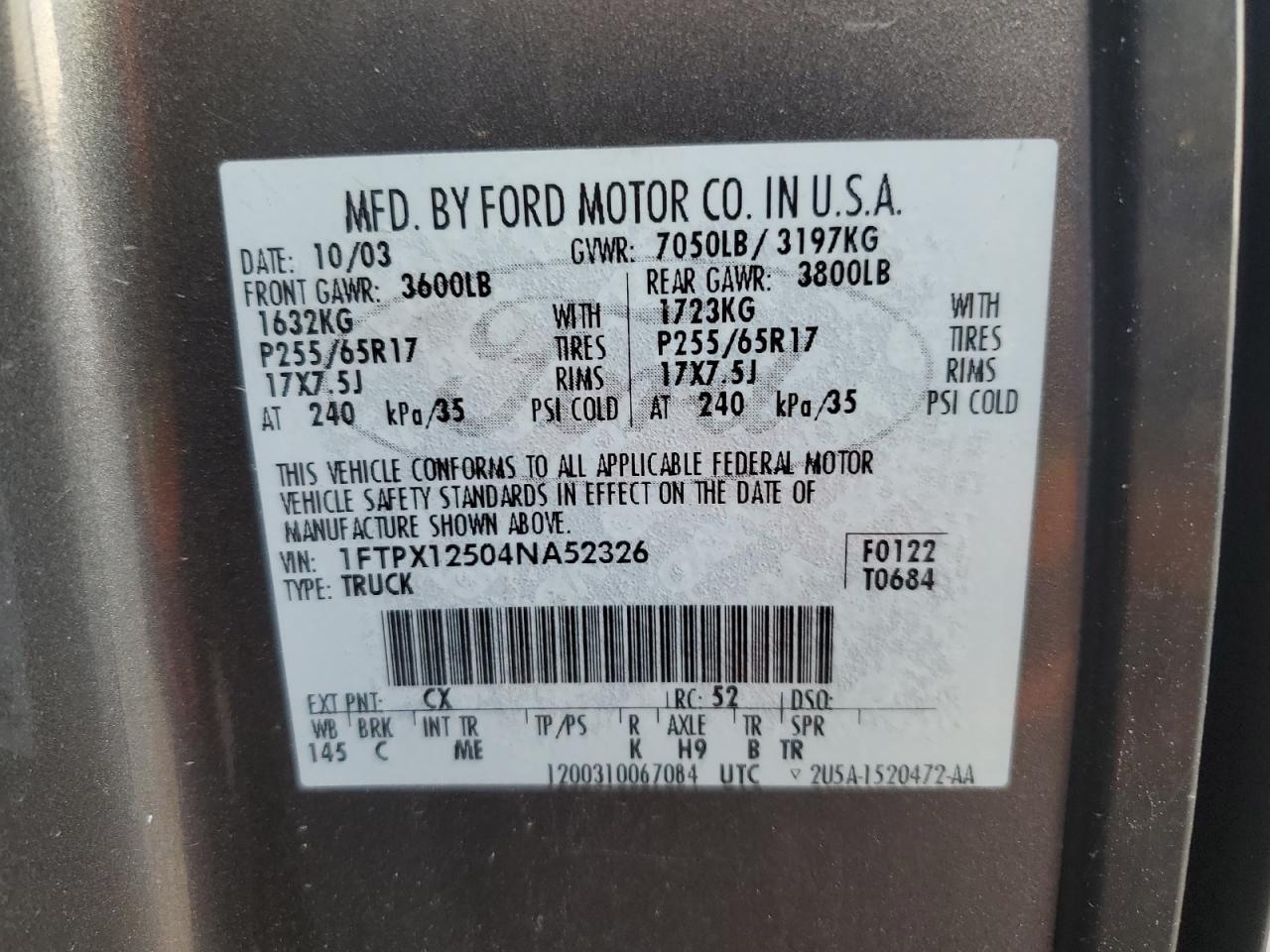 2004 FORD F-150