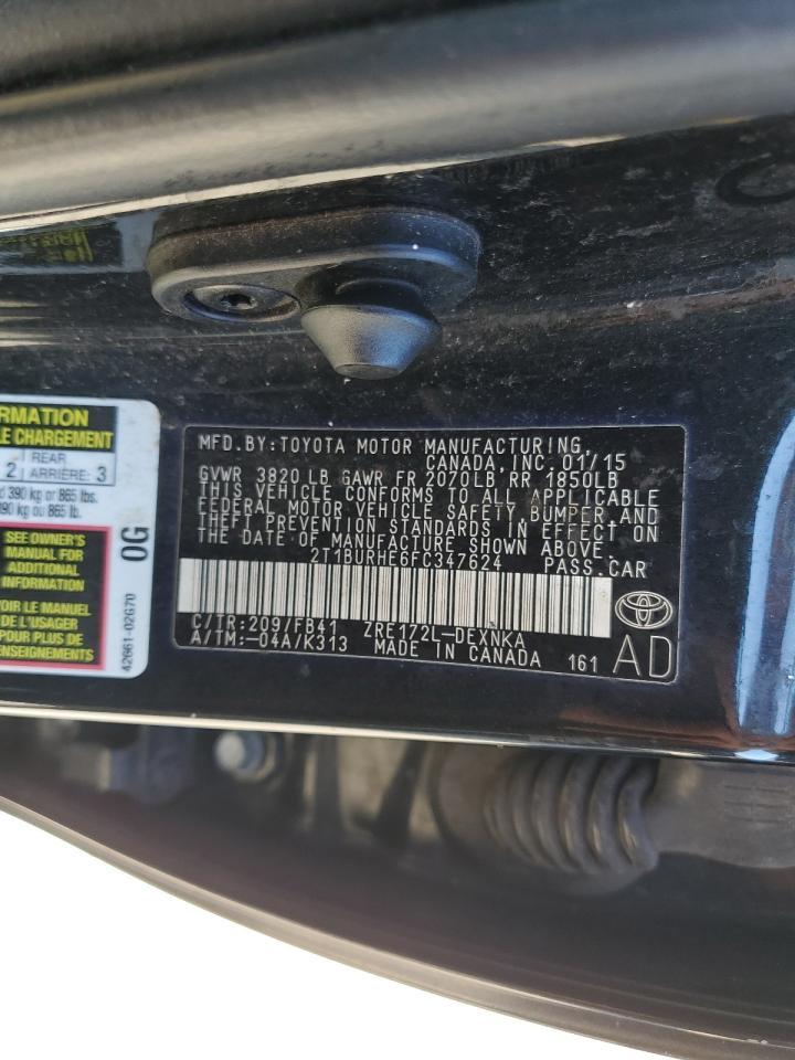 2015 TOYOTA COROLLA