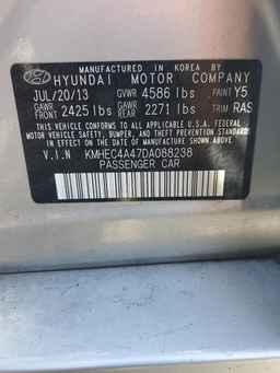 2013 HYUNDAI SONATA