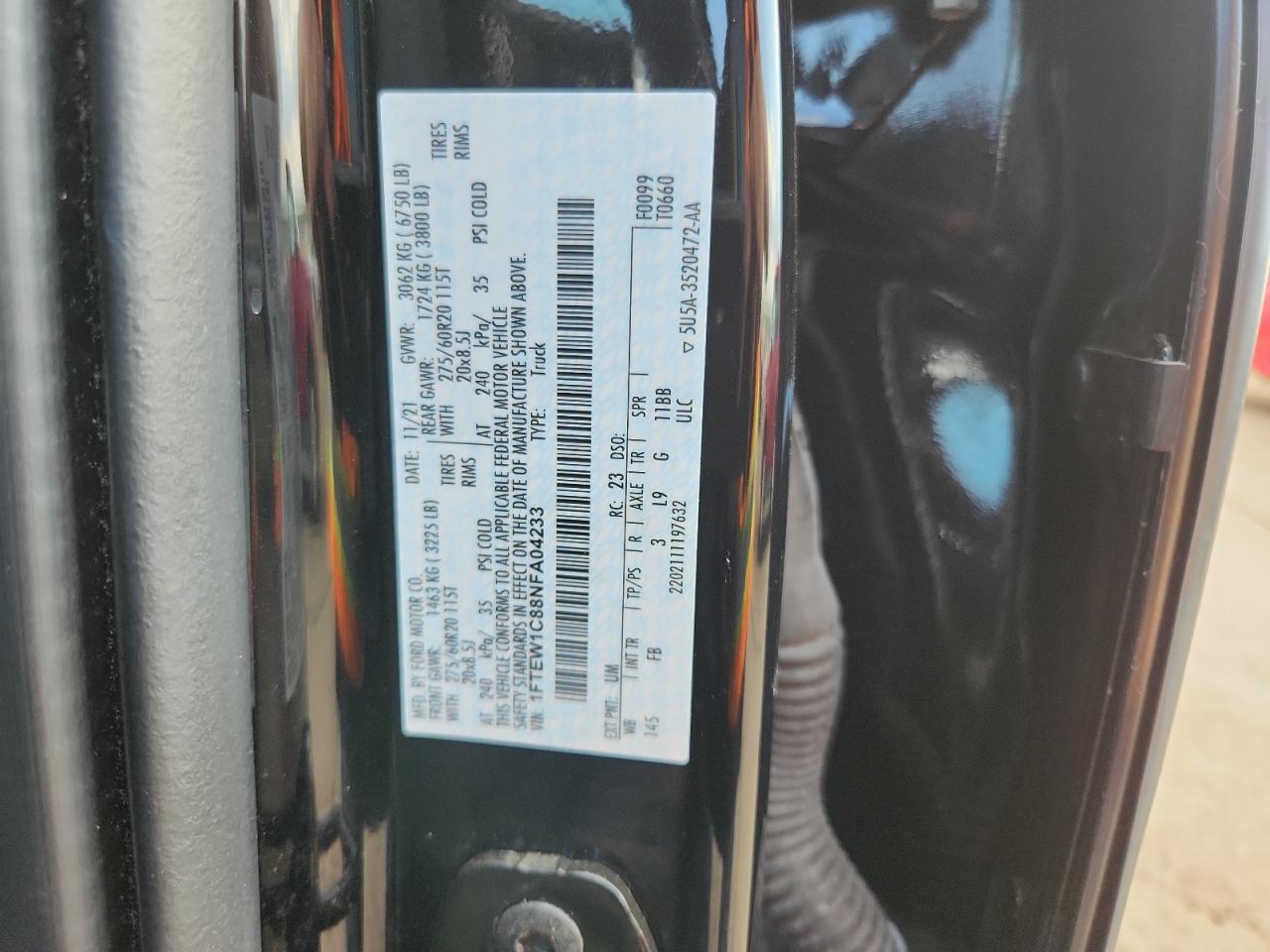 2022 FORD F-150