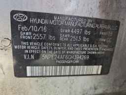 2016 HYUNDAI SONATA