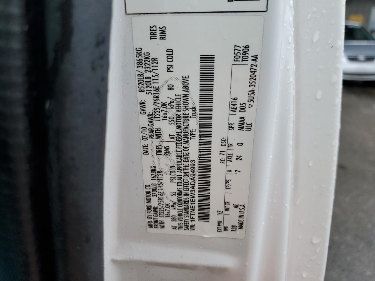 2010 FORD ECONOLINE
