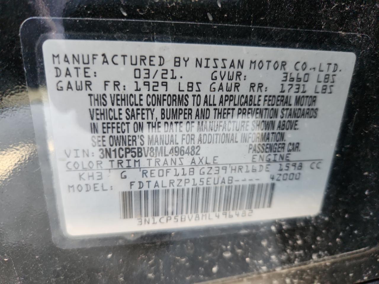 2021 NISSAN KICKS