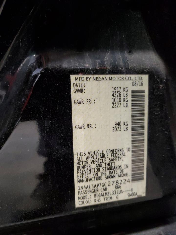2016 NISSAN ALTIMA