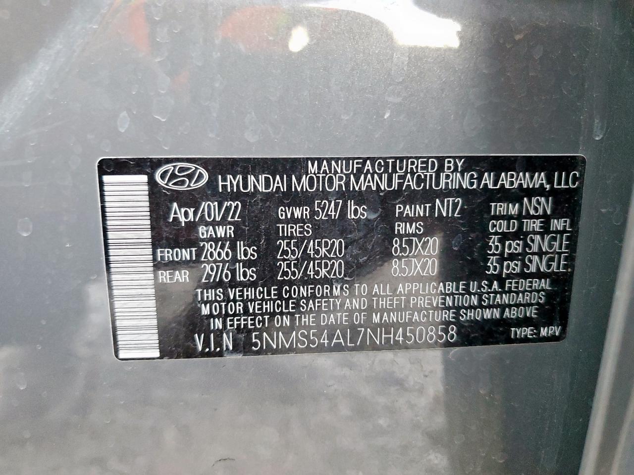 2022 HYUNDAI SANTA FE