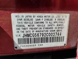 2002 HONDA ACCORD