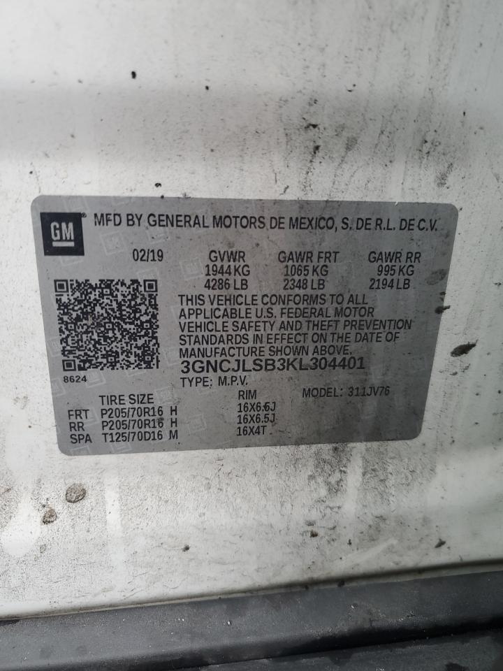 2019 CHEVROLET TRAX