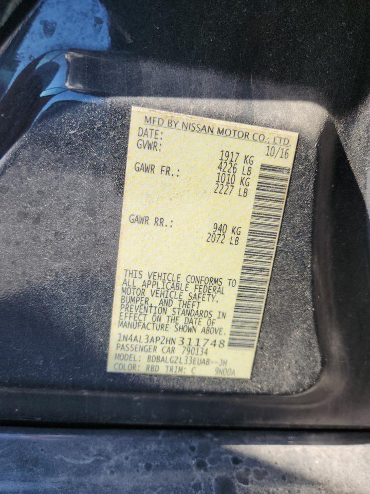 2017 NISSAN ALTIMA