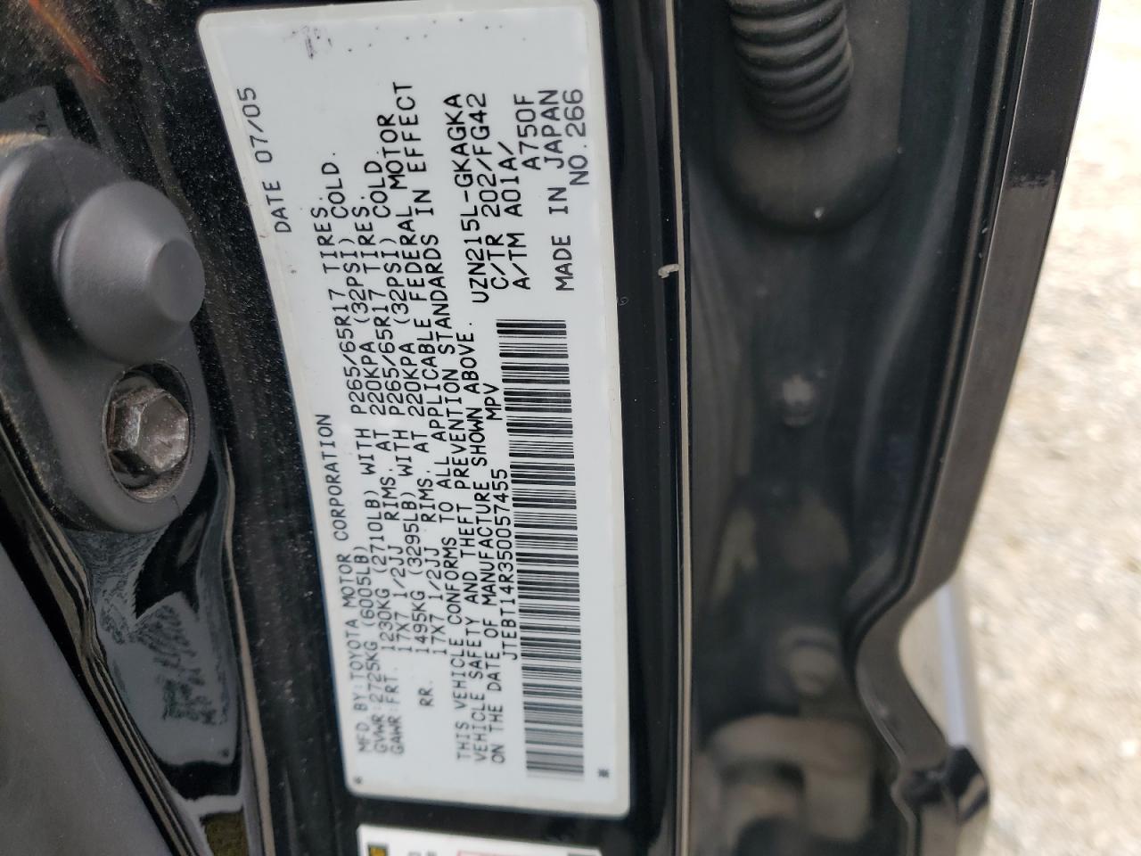 2005 TOYOTA 4Runner