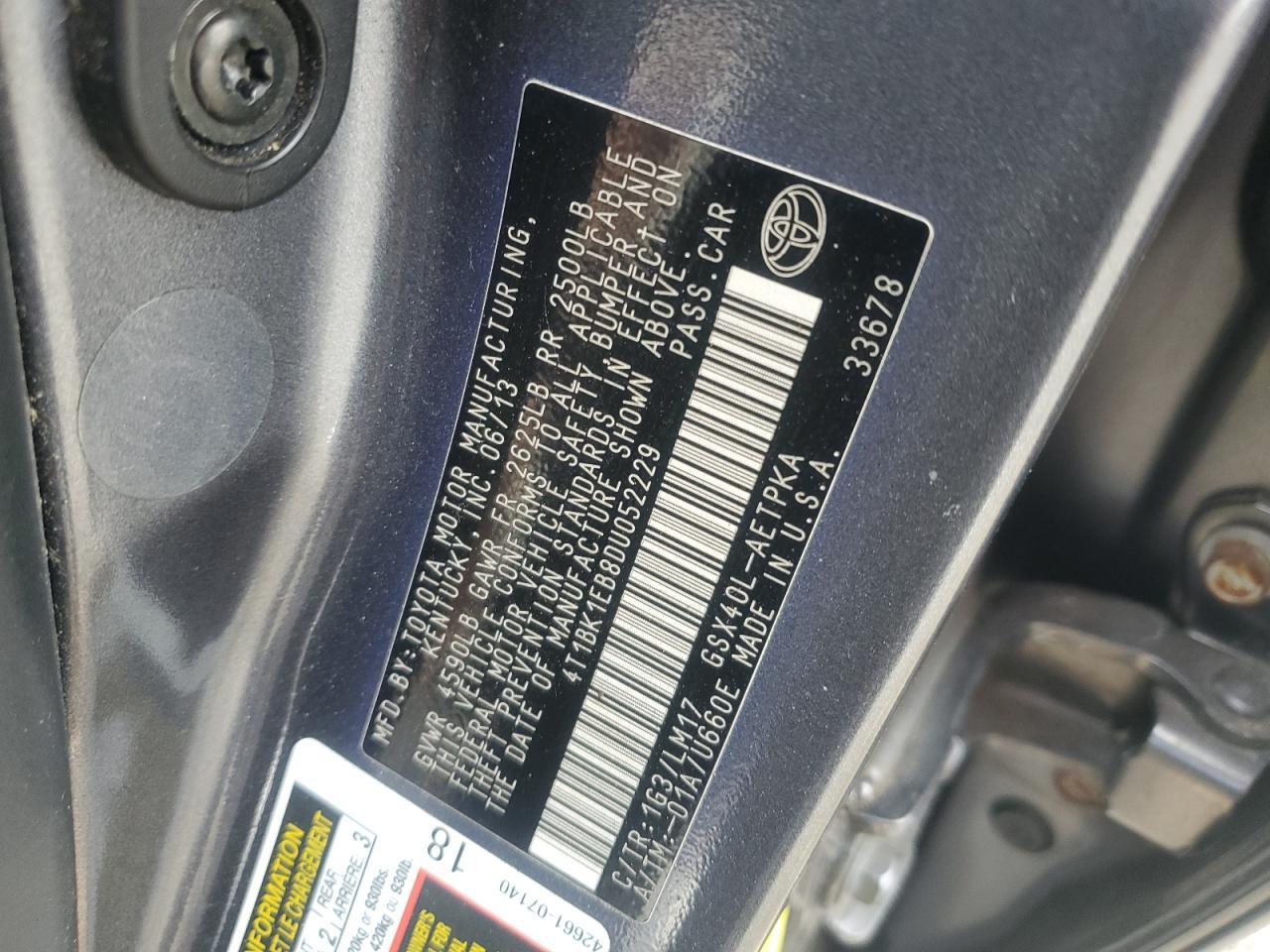 2013 TOYOTA Avalon