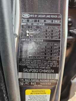 2013 LAND ROVER RANGE ROVER EVOQUE