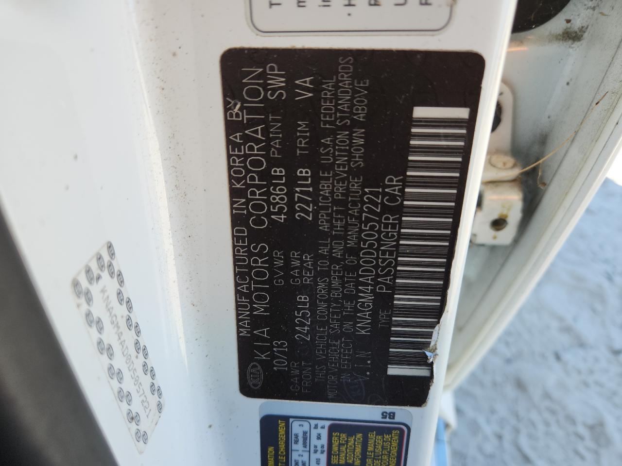 2013 KIA OPTIMA