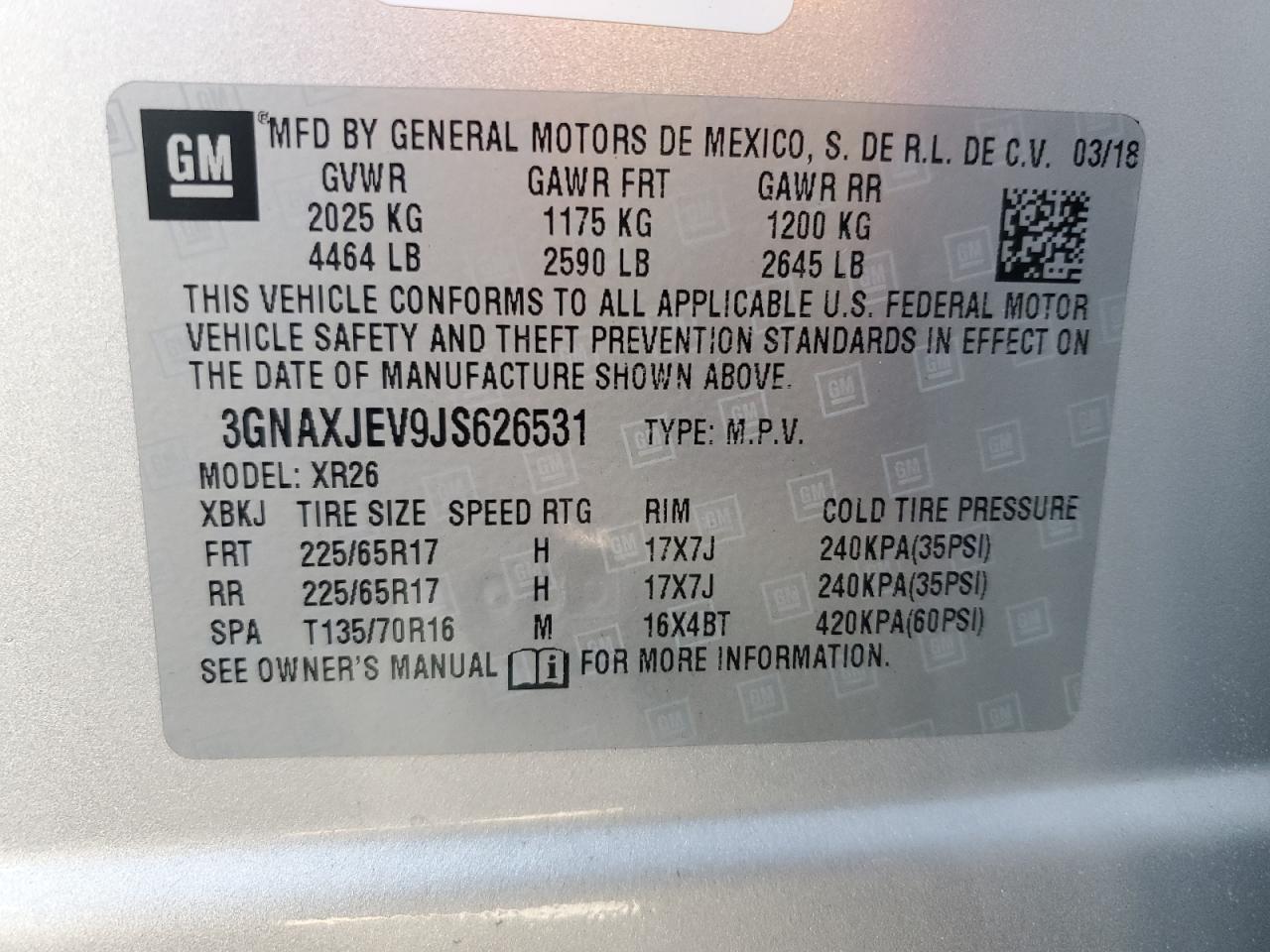 2018 CHEVROLET EQUINOX
