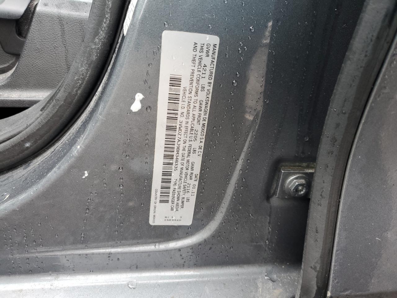 2011 VOLKSWAGEN JETTA