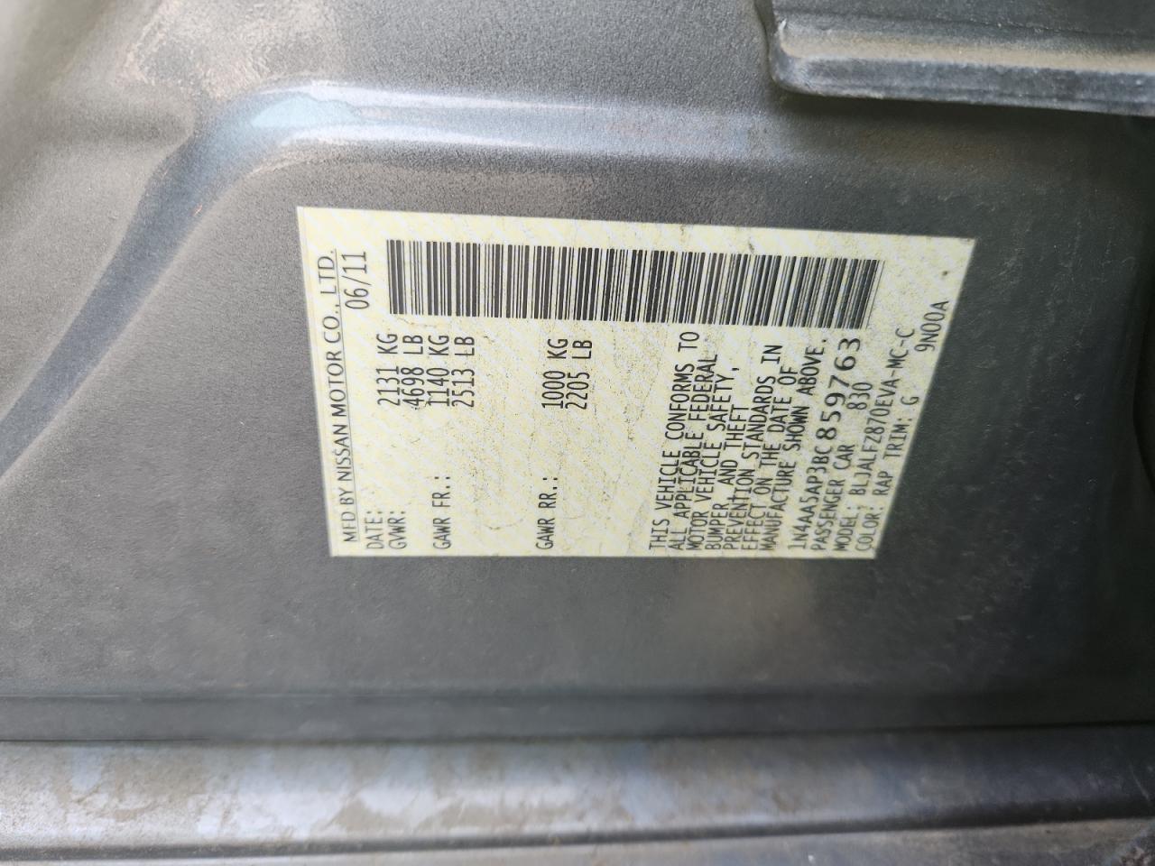 2011 NISSAN Maxima
