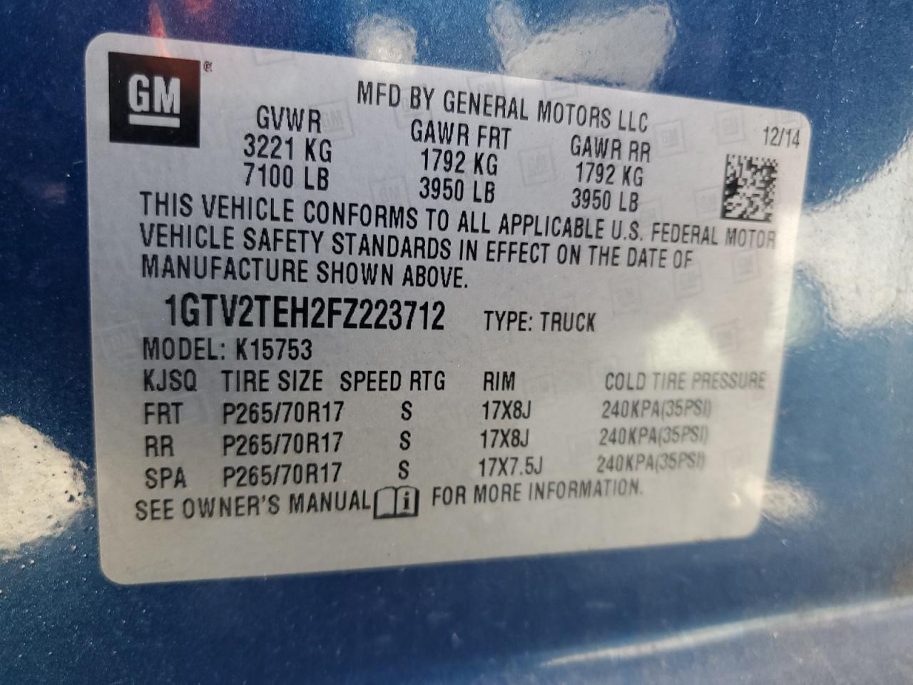 2015 GMC Sierra