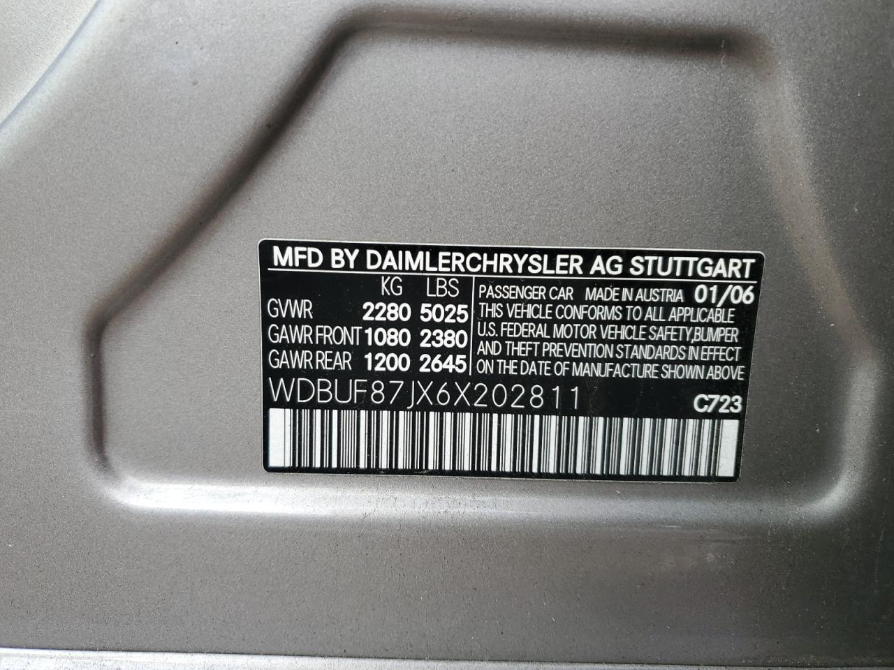 2006 MERCEDES-BENZ E-Class