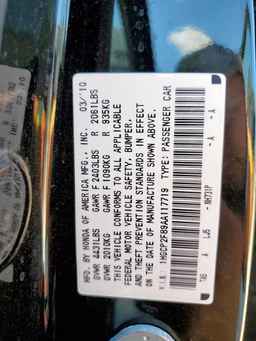 2010 HONDA ACCORD
