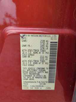 2015 NISSAN Frontier