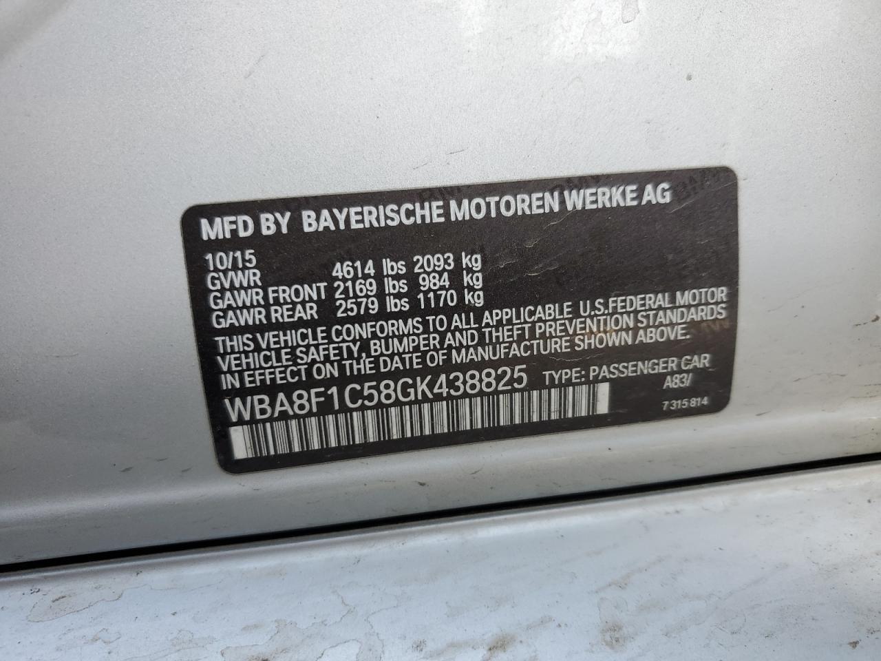 2016 BMW 3 SERIES