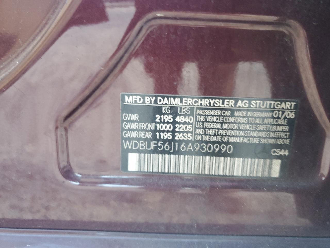2006 MERCEDES-BENZ E-Class