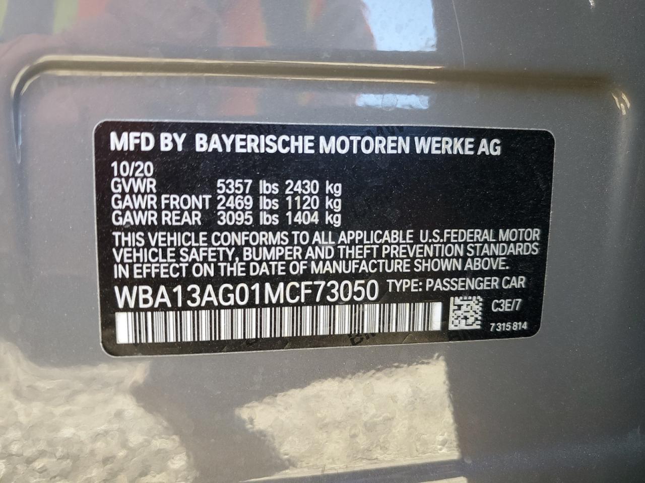 2021 BMW 5 series
