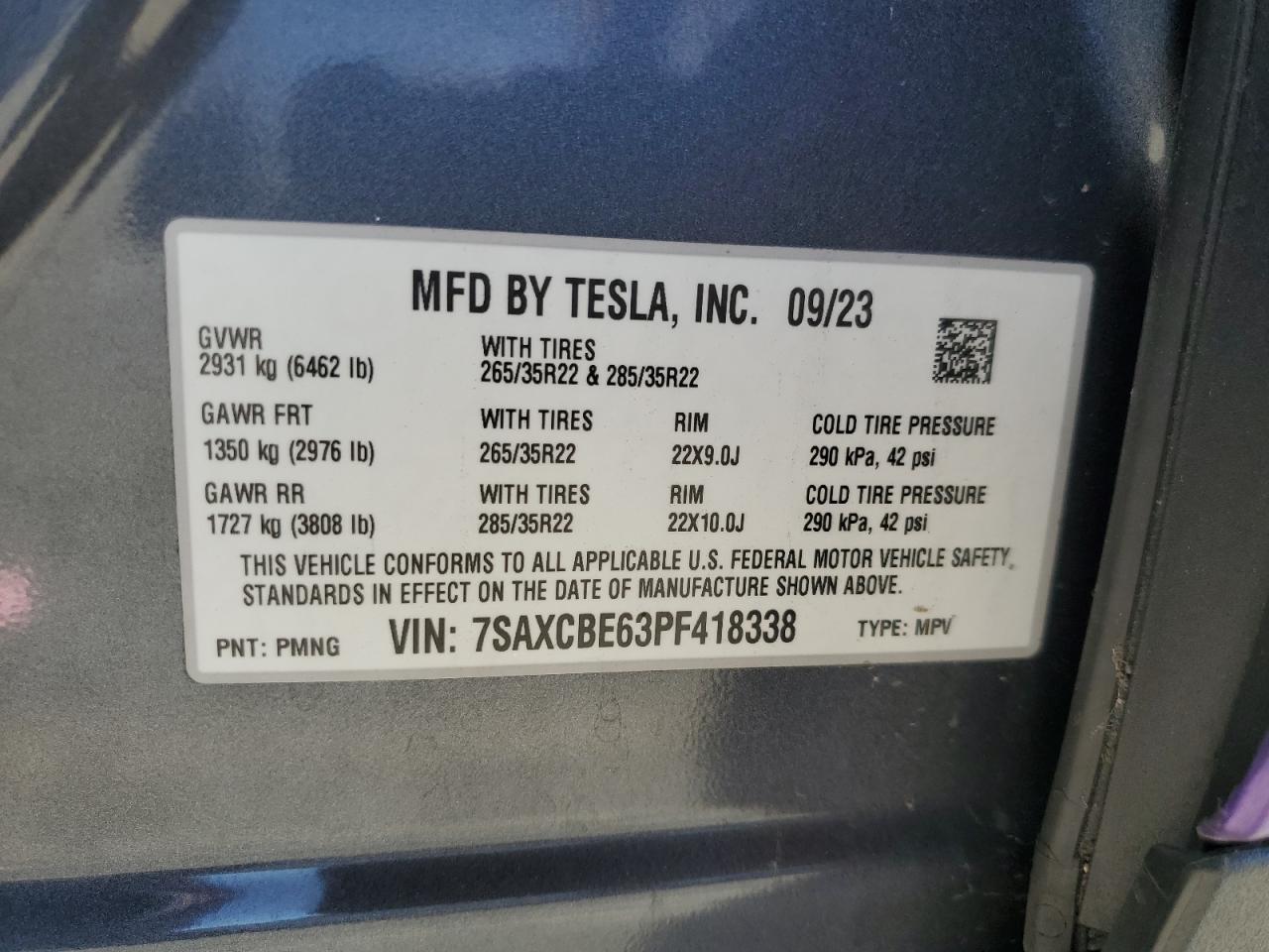 2023 TESLA MODEL X