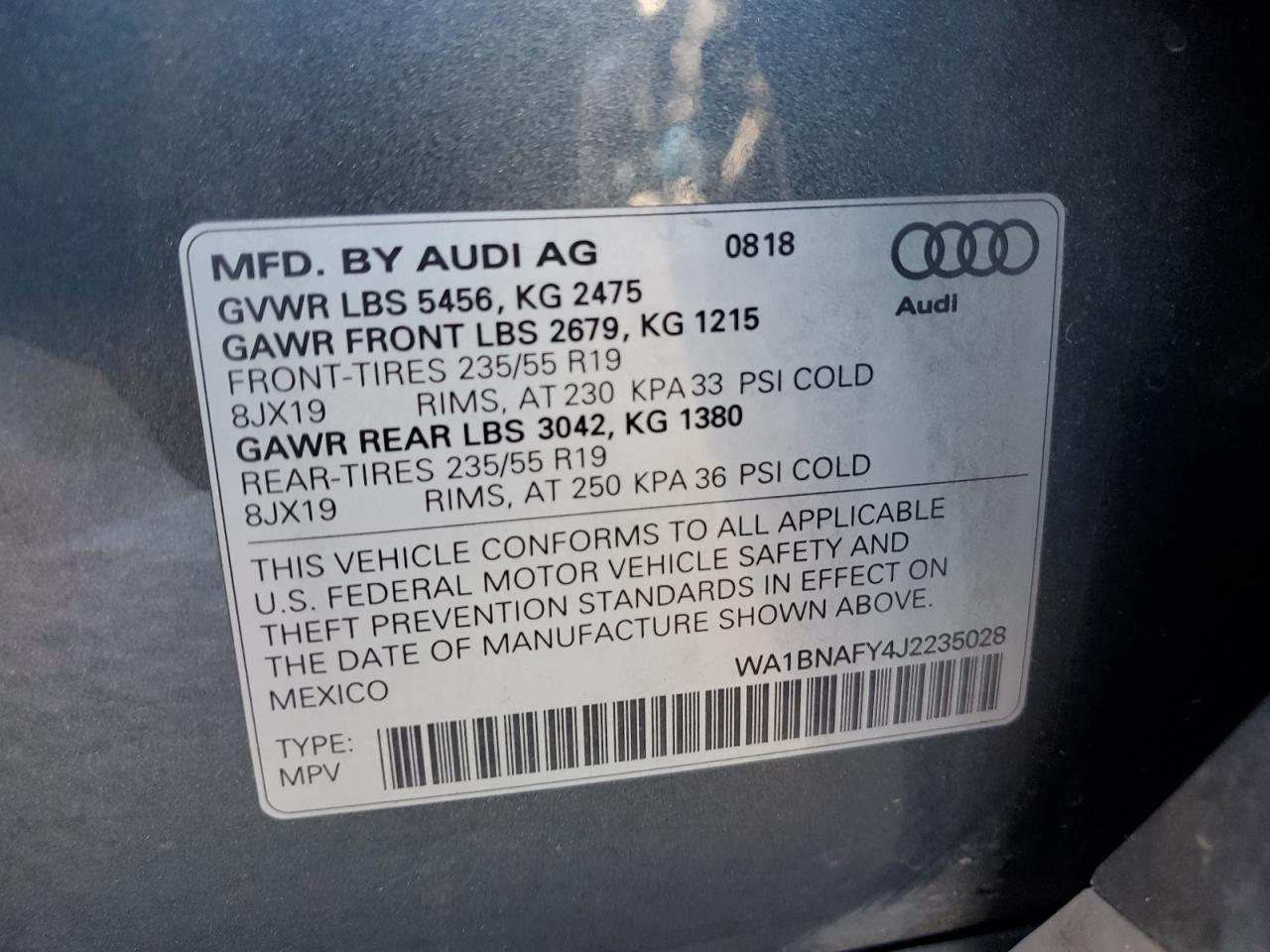 2018 AUDI Q5