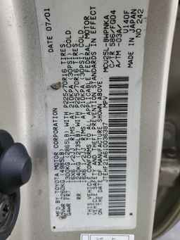 2001 TOYOTA HIGHLANDER