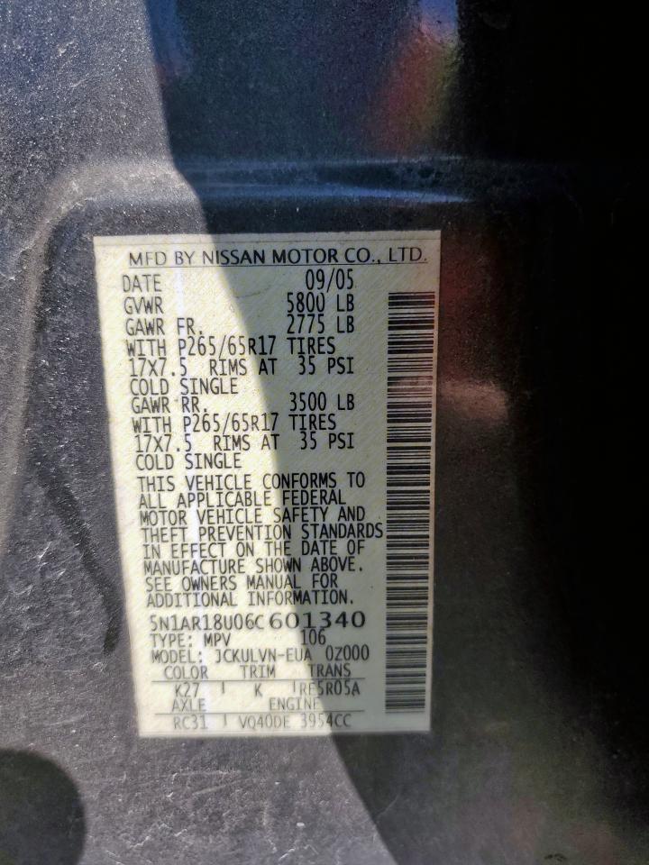 2006 NISSAN PATHFINDER