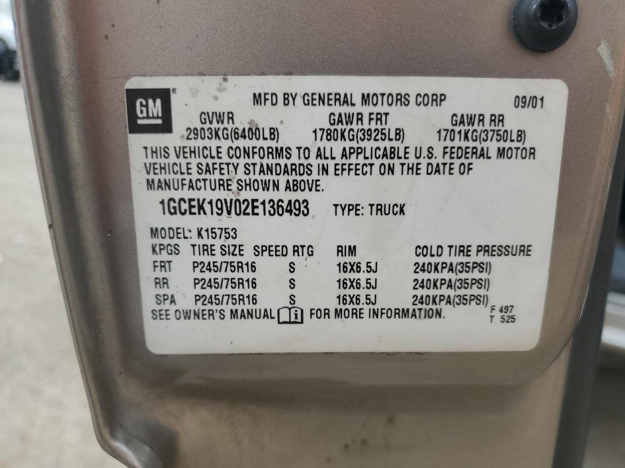 2002 CHEVROLET Silverado