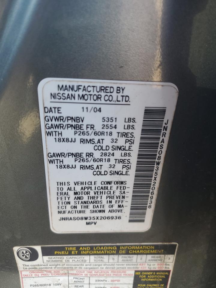 2005 INFINITI FX35