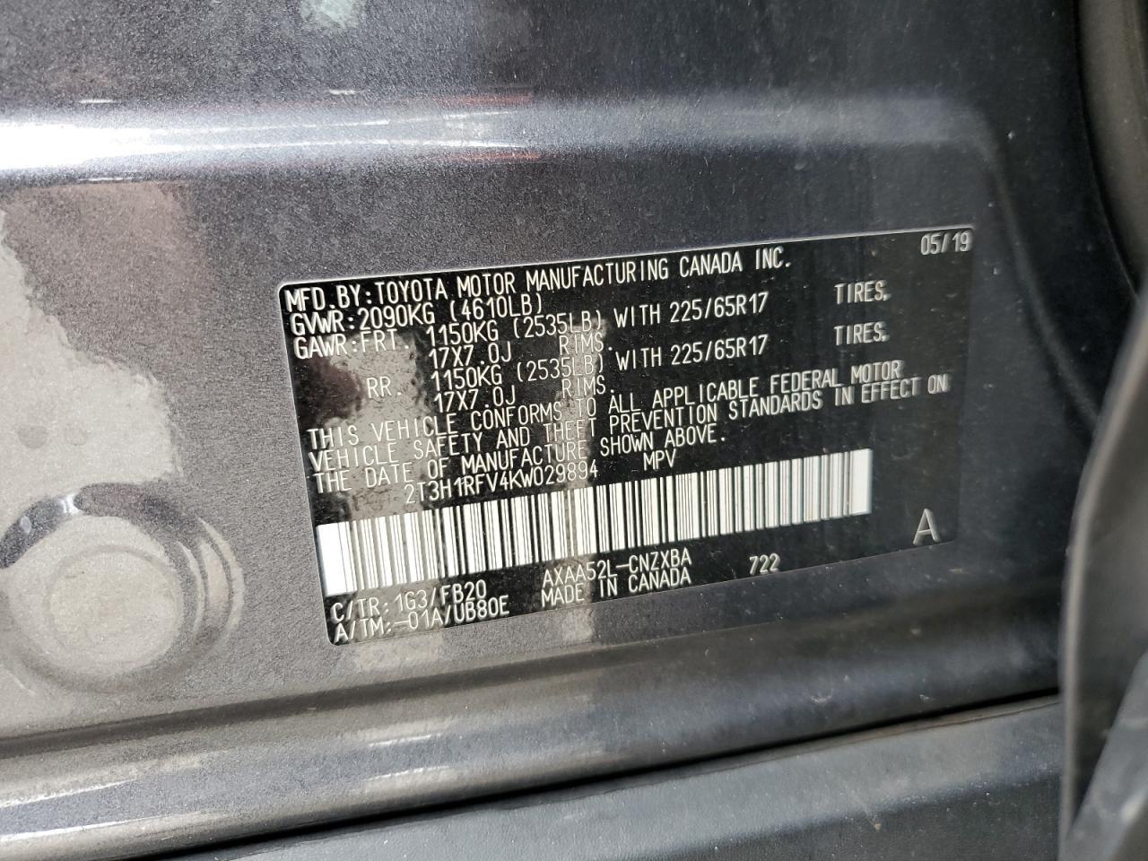 2019 TOYOTA RAV4