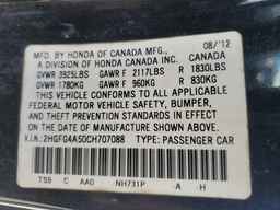 2012 HONDA CIVIC