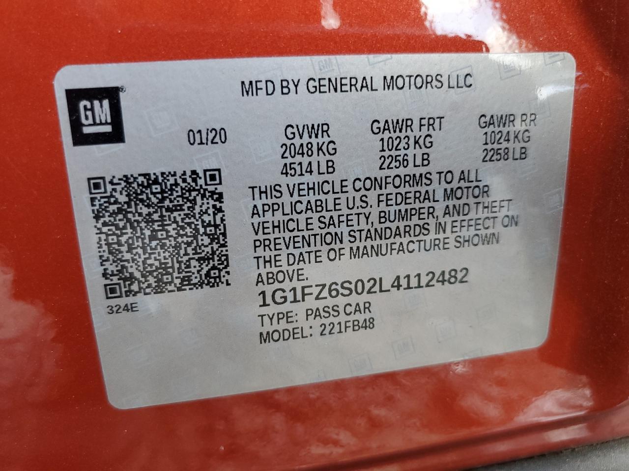 2020 CHEVROLET Bolt EV