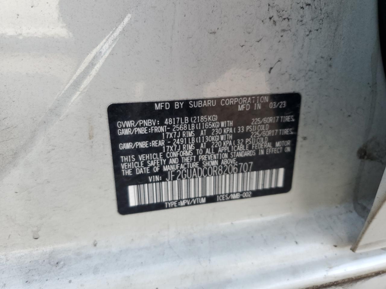2024 SUBARU Crosstrek