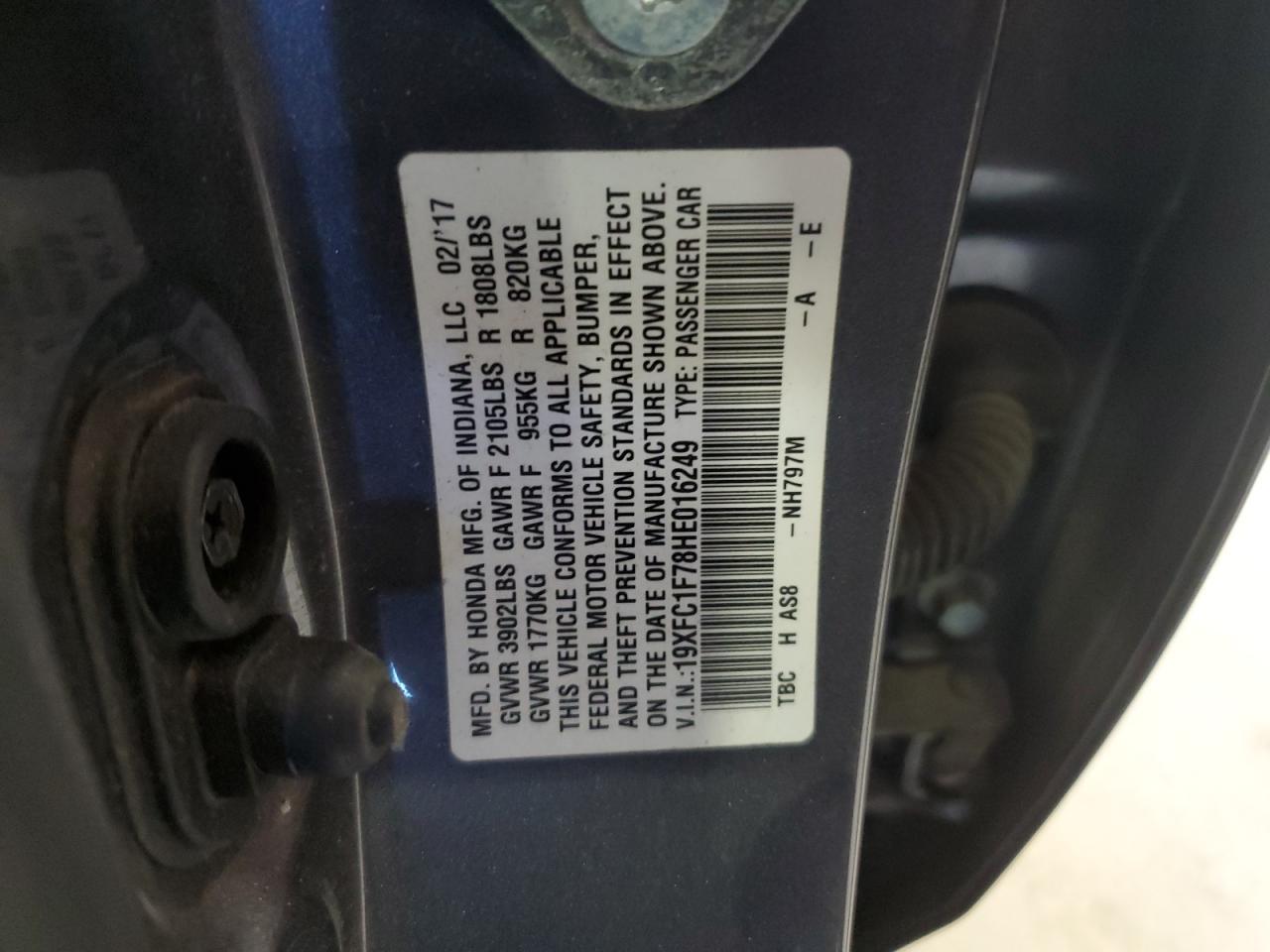 2017 HONDA CIVIC