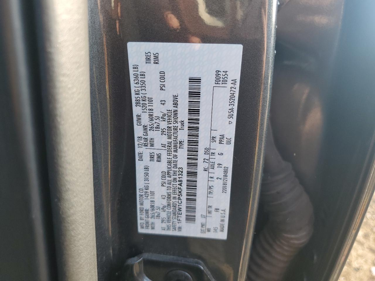 2019 FORD F-150