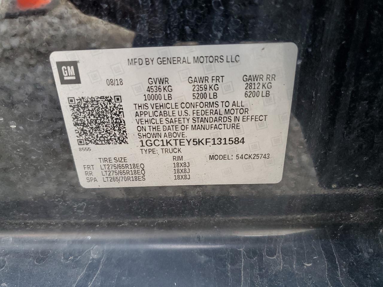 2019 CHEVROLET Silverado