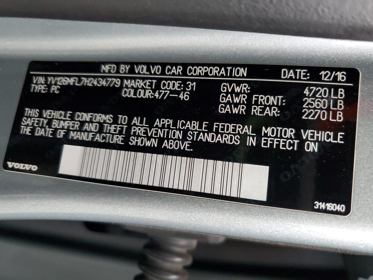2017 VOLVO S60