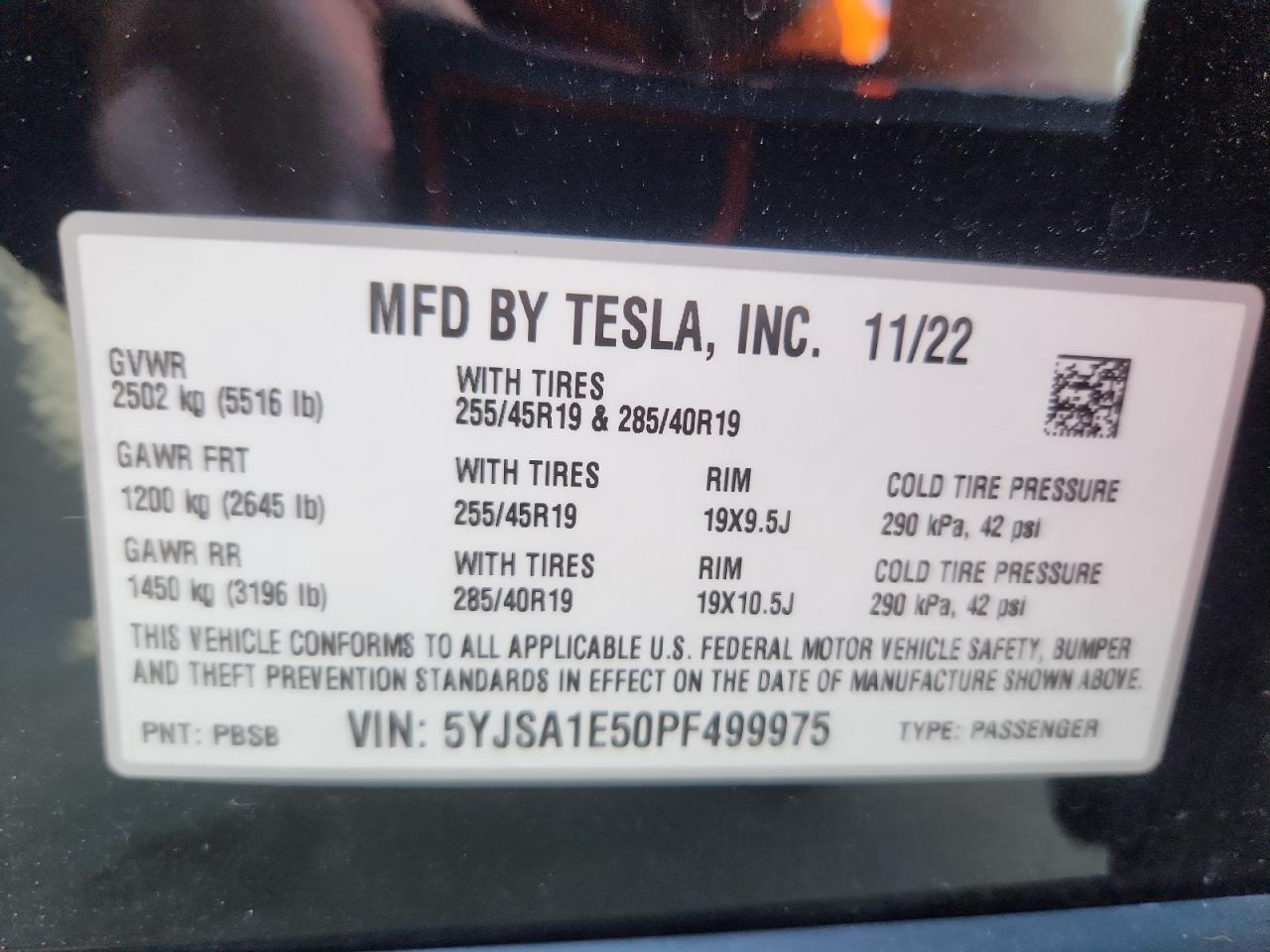 2023 TESLA MODEL S