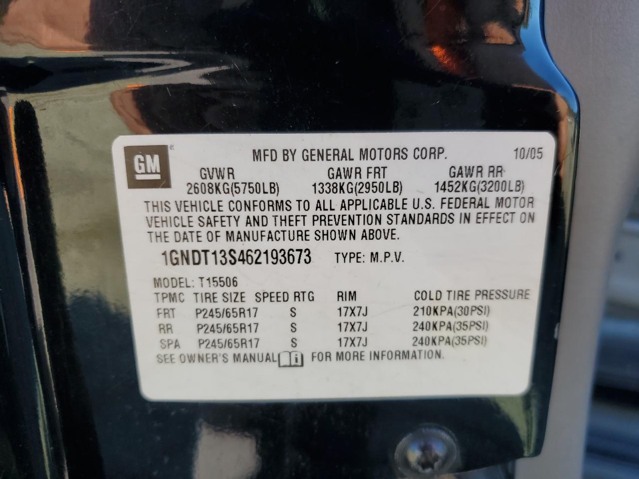 2006 CHEVROLET Trailblazer