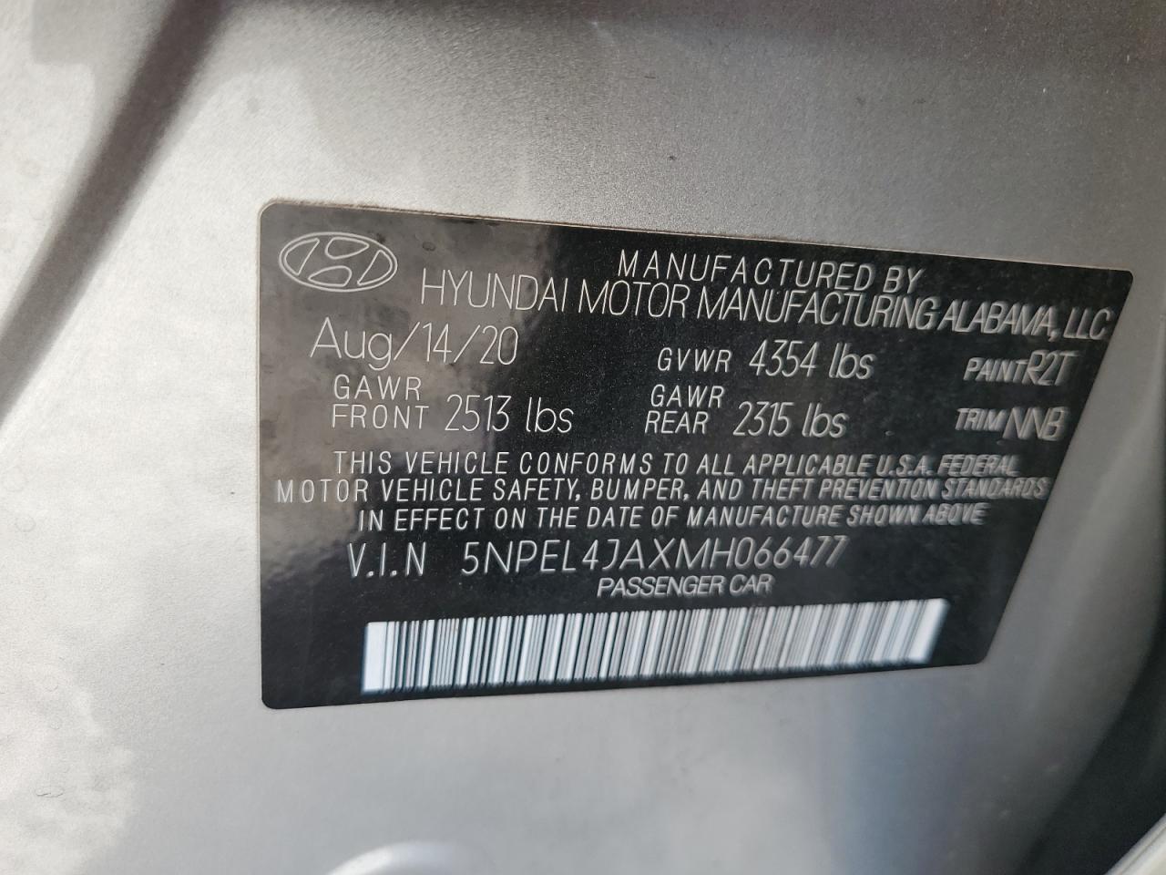 2021 HYUNDAI SONATA