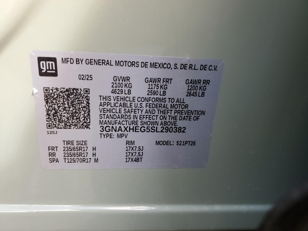 2025 CHEVROLET EQUINOX