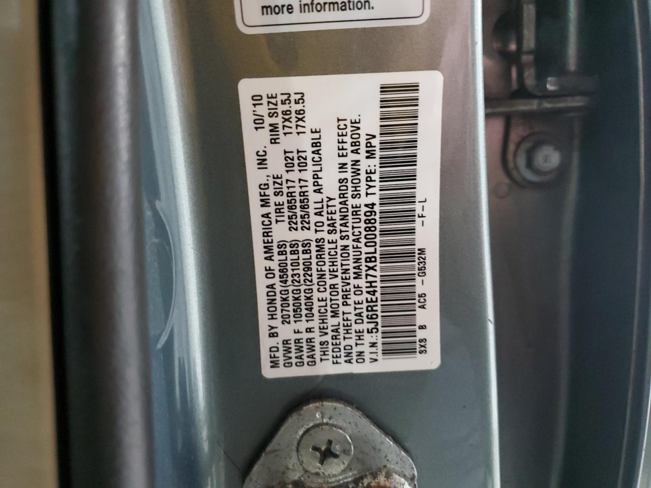 2011 HONDA CR-V