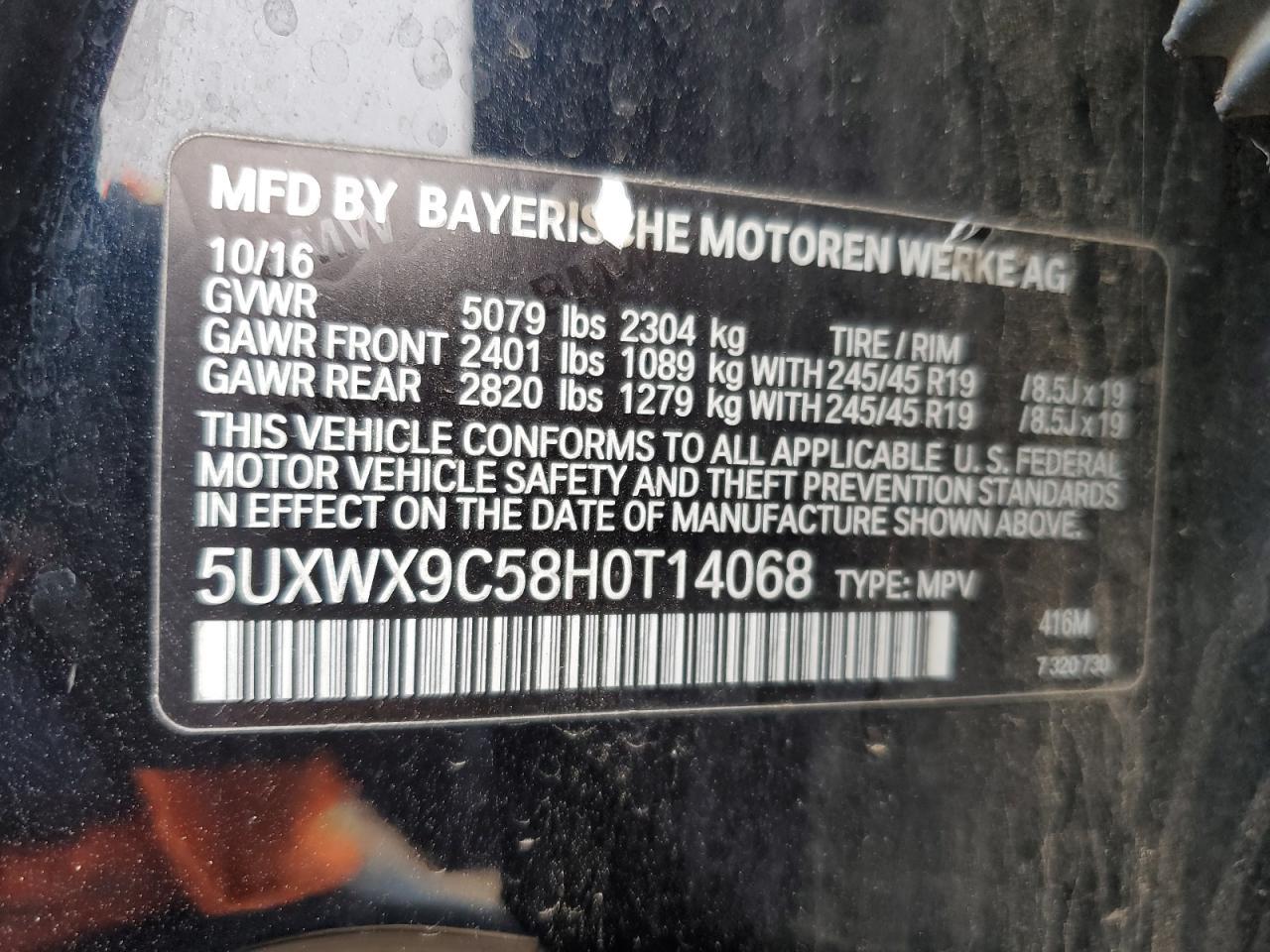 2017 BMW X3